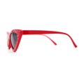 thumbnail image 4 of Lunettes de Soleil Œil de Chat Gothique Iconiques en Pierre de Rin Étincelante Rouge Noir, 4 of 4