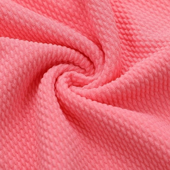 Light Coral Liverpool Bullet Textured Fabric by the yard 4 Way Stretch Solid