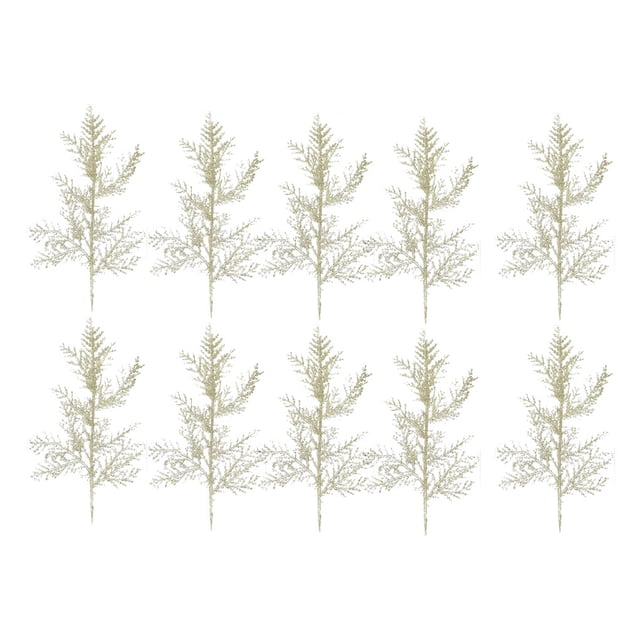 Toystoory 30 pack/lote brillan y brillan con decoraciones para árboles de Navidad ramitas de brillantina para diversión DIY versátil champán 30 Uds.