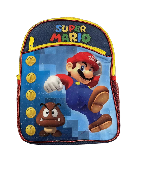 Super Mario 12'  Toddler Backpack + First Class Shipping