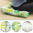 thumbnail image 5 of Palm Leaf & Exotic Flowers Floor Pillow - Japanese-Style Zabuton Cushion with Vibrant Hawaiian Print, Sunlight-Activated Fluffy Expansion, 5 of 7