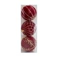thumbnail image 2 of Juego de adornos de bolas decorativas navideñas, 3 piezas de bolas de árbol de Navidad con lentejuelas de felpa brillante, 2 of 5