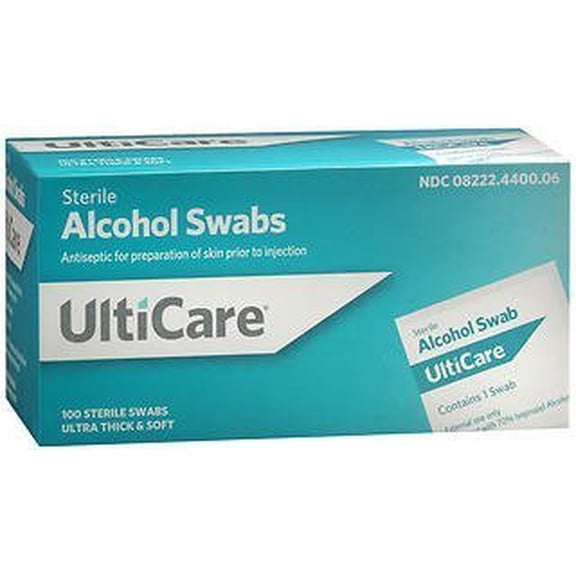 UltiCare Sterile Alcohol Swabs, 100 Count
