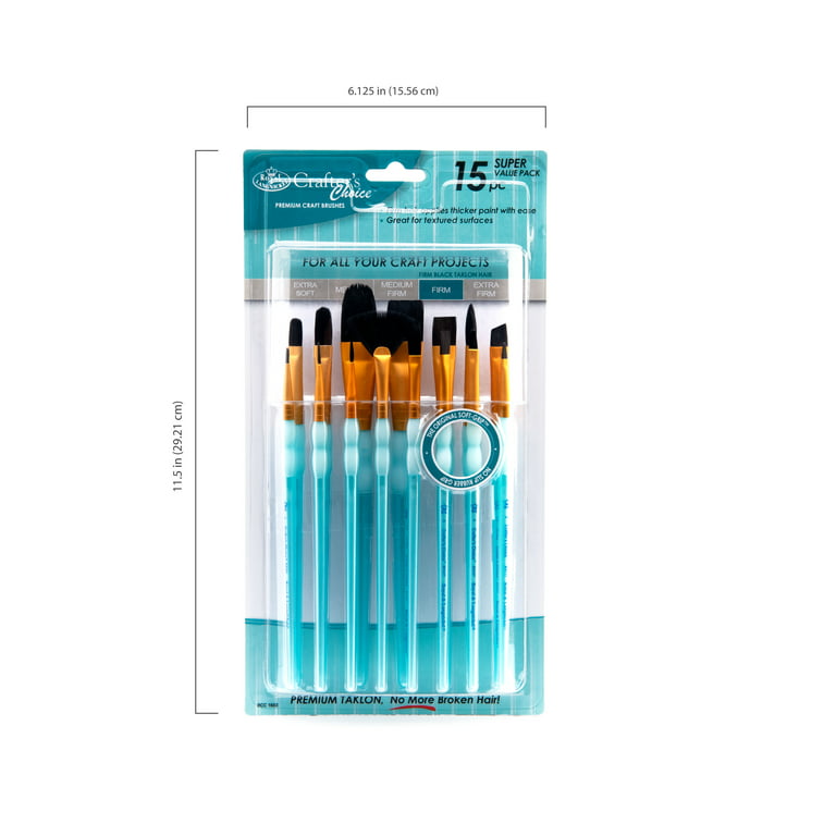Kids Paint Brushes, W: 15 mm, 4 pc