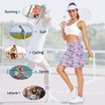thumbnail image 2 of Women’s Athletic Pleated Tennis Skirt with Shorts High Waist Ruffle Golf Skort with Pockets Lightweight Workout Skirt, 2 of 6