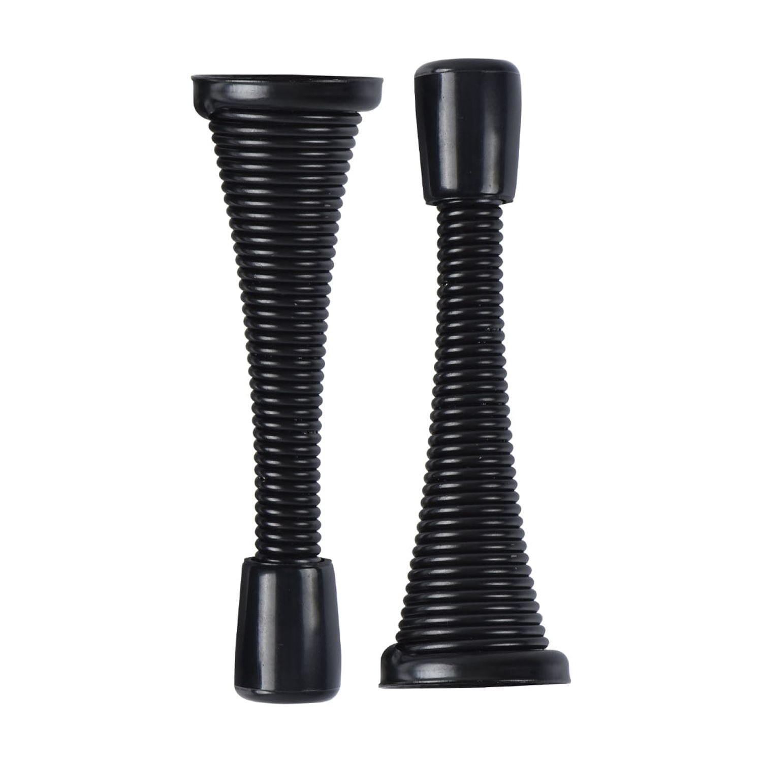 Hyper Tough Steel Spring Doorstop, Black Finish, 2 pack