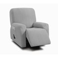 thumbnail image 1 of Funda reclinable ULTICOR, 4 piezas, jacquared, gris claro, 1 of 6