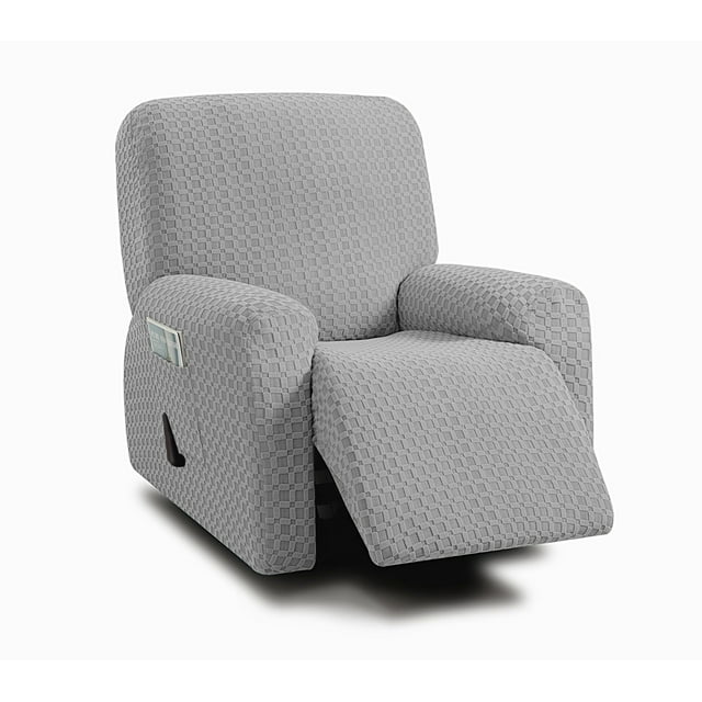 Funda reclinable ULTICOR, 4 piezas, jacquared, gris claro
