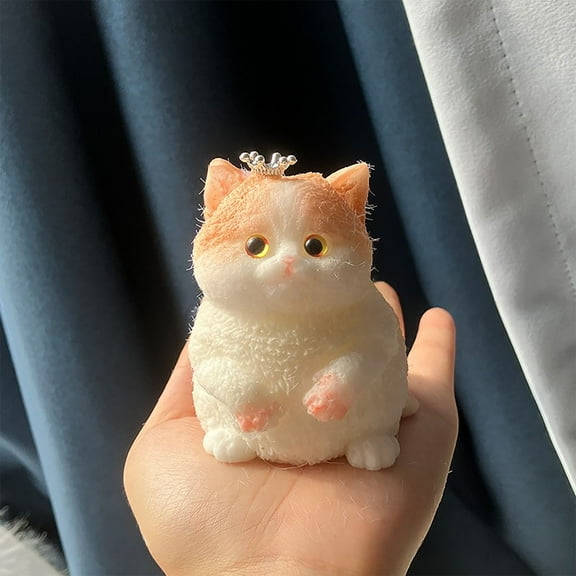 Super Soft Kitty Stress Relief Toy, Large Cute Squishy Cat Fidget Sensory Pillow, Anxiety Decompression Ball, Christmas Stocking Stuffer, Gift for Cat Lovers Kids Adults