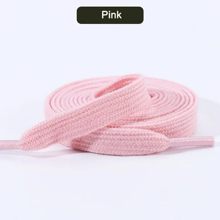 

Classic Cotton Shoelaces Flats Sneakers Shoe laces Tennis Shoelace 1CM Width 80/100/120/140/160CM Laces for Shoes Accesories Pink 140cm