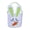 Green, variant on Easter Plush Basket for Egg and Gifts 9" W x 9.25H", Bunny Bag, Rabbit Face with Soft Ears,Purple