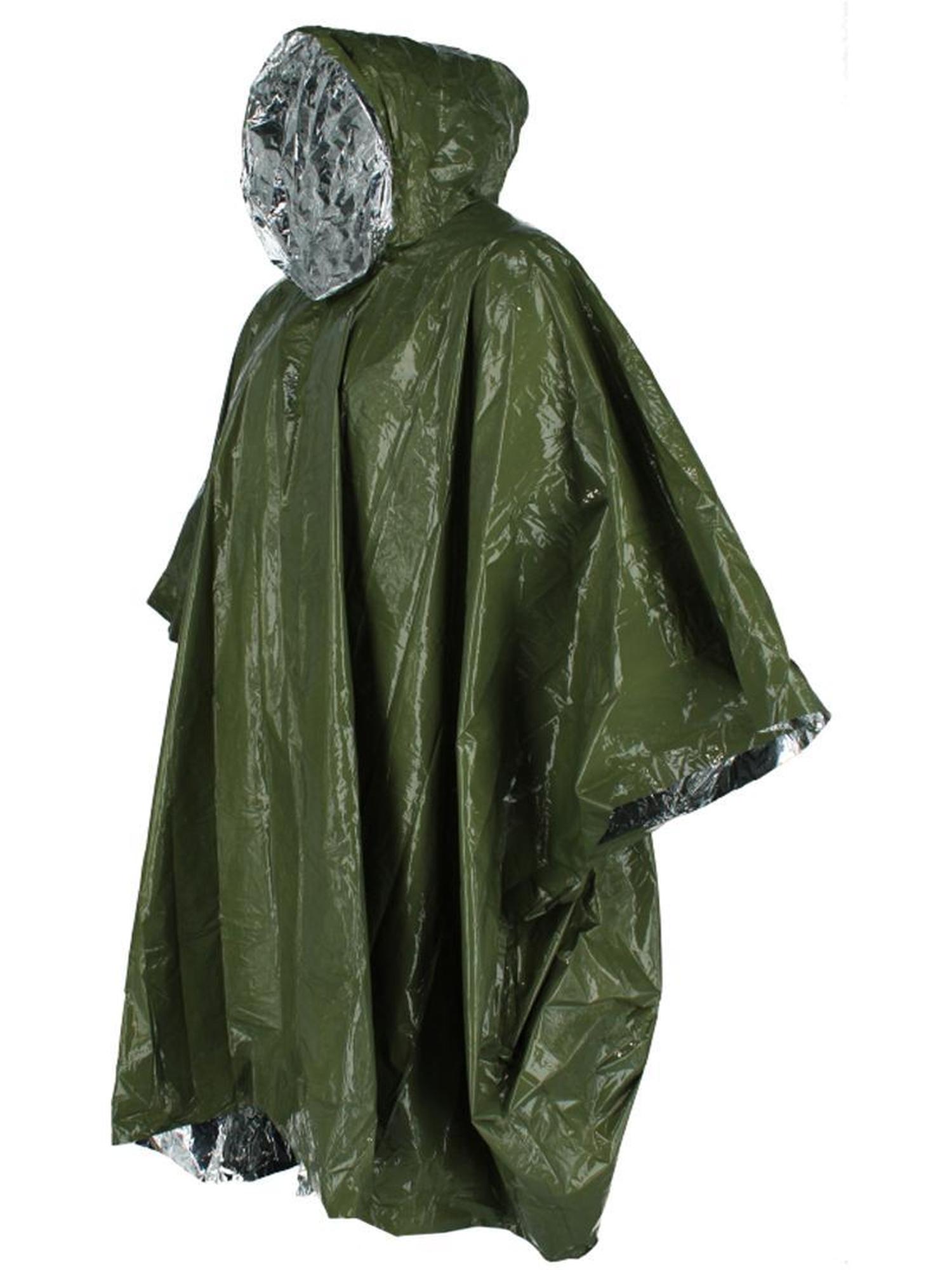 totes Adult Rain Poncho, Lightweight EVA Fabric, Hooded Design