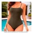 thumbnail image 4 of Traje de Baño Ocean Pacific para Mujer Completo con Textura, Tirante Delgado Ajustable Verde Talla EG, 4 of 4