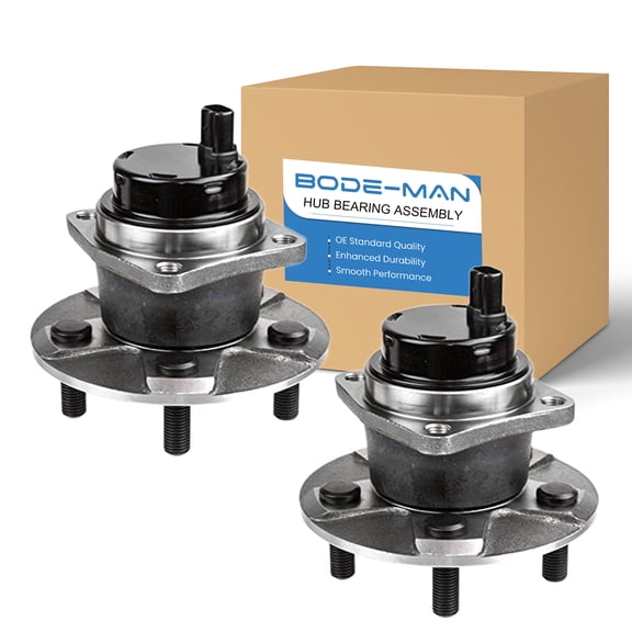 Bode-man Pair Rear Wheel Bearing and Hub Assembly w/ABS for 2003-2008 Vibe, Matrix, Corolla - 2WD Vehicles