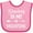 Pink and Fuchsia, variant on Inktastic Granny is My Valentine Girls Baby Bib