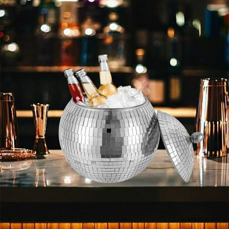 Disco Ice Bucket Washable Drink Bucket Beverage Ice Bucket Storage Container