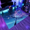 thumbnail image 4 of Sports Badminton Area Rugs, Athletic Theme Carpet, Washable Non Slip Low Pile Soft Rug for Bedroom Living Room Decor Mat 5ftx8ft, 4 of 8