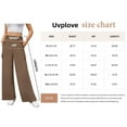 thumbnail image 6 of Uvplove Womens High Waisted Wide Leg Cargo Pants Baggy Casual Work Trousers with 4 Pockets, 6 of 9