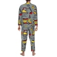 thumbnail image 5 of Bingfone Men'S Pajama Set 2 Piece Loungewear Pjs, Long Sleeve With Pajama Pants-Funny Construction, 5 of 9