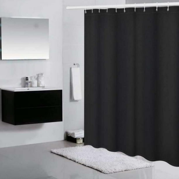 Bathroom Shower Curtain Liner Solid, Machine Washable Waterproof Shower