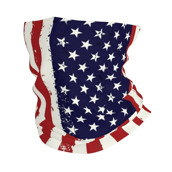 Cooling Neck Gaiter Face Cover Scarf America Flag Protection Mask Windproof Hiking Cycling Running For Men Women