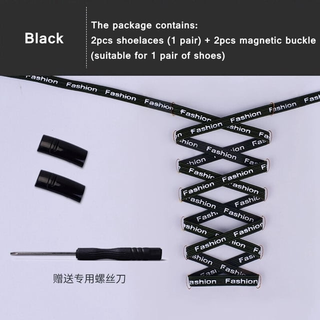 Cordones magnéticos Elásticos Sin cordones Cordones de zapatos para zapatillas 2021 Fashion Letter Lazy Shoelace Lock Talla única para todos los niños amp; AdultoFrancia Gao Jinjia LED