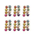 thumbnail image 2 of 100 Pcs 14MM Creative Bells Pendant Accessories Hollow Cherry Blossoms Japanese Bells Iron Bells Hanging Accessories Supplies for DIY Craft (Mixed Col, 2 of 4