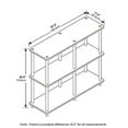 thumbnail image 2 of Furinno 99130EX/BK Turn-N-Tube 3-Tier Double Size Storage Display Rack, Espresso/Black, 2 of 5
