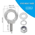 thumbnail image 2 of Uxcell Vis à Il avec Écrou, Vis de Levage en Acier Inoxydable 304 pour Accrocher M8 x 20mm 4, 2 of 5