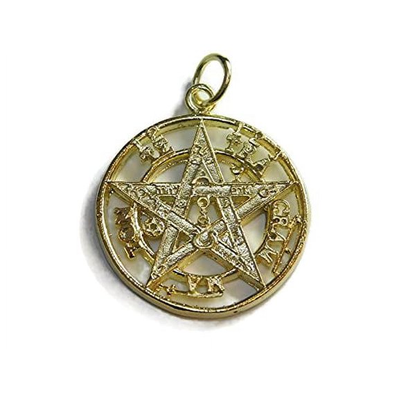 14k Yellow Gold Tetragrammatom Charm Pendant