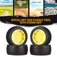 thumbnail image 2 of Labymos 4 PCS 85mm Wheel Rim and Rubber Tire for 1:10 Scale RC Car DIY, 2 of 8