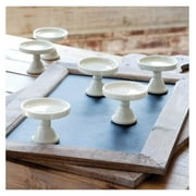 Park Hill Collection EAW81298 Ceramic Cupcake Stands, Set of 6