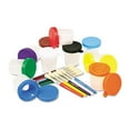 thumbnail image 1 of Creativity Street 5104 No-Spill Cups & Coordinating Brushes- Assorted Colors- 10/Pack, 1 of 2
