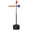 Red, variant on Free Standing Boxing Bag with Stand, Punching Speed Bag Reaction Bar Challenge with Suction Cups, 64-81in Adjustable Height for Teenagers and Adults, Multi