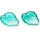 thumbnail image 3 of 10 colgantes de hojas de cristal transparente bicolor para la creación de joyas., 3 of 4