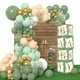 thumbnail image 1 of Baby Shower Decorations Amandir, 143 unidades, globos de color verde salvia, 1 of 7