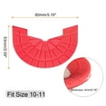 thumbnail image 2 of Uxcell 2pair Heel Plates Sole Protector Size 10-11 Non Slip Pad Replacement for Sneakers, Red, 2 of 6