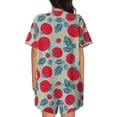 thumbnail image 3 of Lsque Tomato Women's Short-Sleeved Pajama Set - 2 Piece Soft and Lightweight Sleepwear Set-Medium, 3 of 9