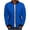 Blue, variant on Men's Padded Hooded Jacket, Solid Color Fashion Insulated Coat. Full Zip with Kangaroo Pockets, Relaxed Fit for Sports, Daily Wear, and Lounging in Comfort
