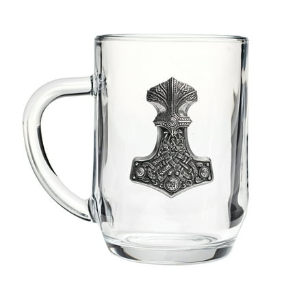 RBI Beer Ale Glass 3D Gothic Medieval Thor's Hammer Norse God Viking Legend Victorian Gothic