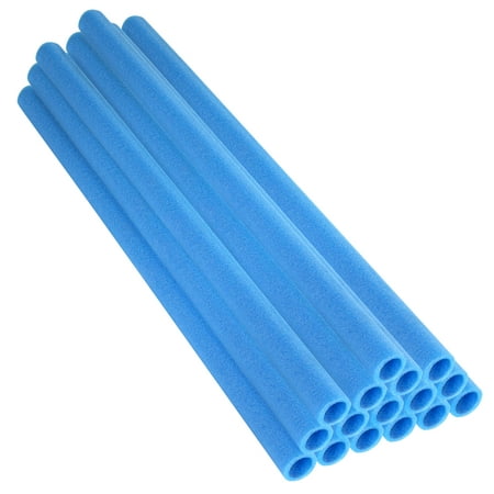 37 Inch Trampoline Pole Foam sleeves, fits for 1" Diameter Pole - Set of 16 -Blue