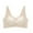 White, variant on WCMZJ Womens Seamless Push Up Bra No Underwire Comfort Support Breathable Soft Wireless Bralette Full Coverage Sport Everyday Bra Black L