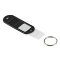 thumbnail image 4 of Uxcell 60x21mm Plastic Key Tags with Split Keyring Black 16 Count, 4 of 4