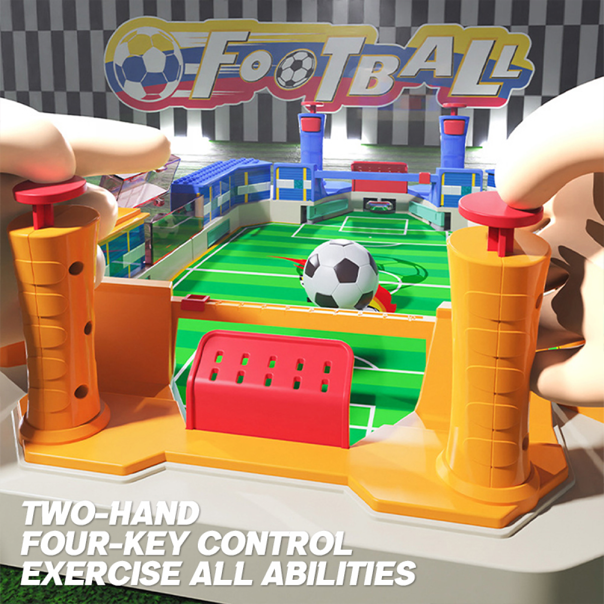 Tabletop Foosball Game for Kids Mini Soccer Board Game with Two Balls for Boys Girls Indoor Family Parties Sports Toys