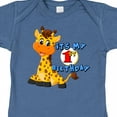 thumbnail image 4 of Inktastic 1st Birthday Giraffe Boys or Girls Baby Bodysuit, 4 of 5
