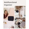 thumbnail image 6 of Travel Makeup Cosmetic Bag Neoprene Waterproof Soft for Women with Large Capacity Portable Pouch Lightweight Toiletry Organizer Purse, Black, 6 of 6