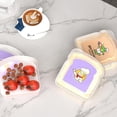 thumbnail image 6 of White Pp Sandwich Lunch Box with Single Layer Compartment, Microwave Safe and Portable for Work or Travel, 6 of 7