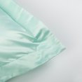 thumbnail image 2 of Flxxie 2 Pack Satin Euro Shams, Super Soft and Cozy Square Pillow Case Cover, 26" x 26", Cyan, 2 of 5