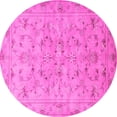 thumbnail image 1 of Ahgly Company Indoor Round Persian Pink Traditional Area Rugs, 4' Round, 1 of 4
