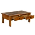 thumbnail image 3 of Benjara Marv Coffee Table, 2 Drawers, 49 Inch Rectangular w Brown Slate Inlay, 3 of 5
